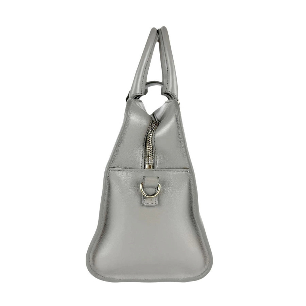 Saint Laurent 2way Gray Baby Bag Leather Cabas Shoulder Gray